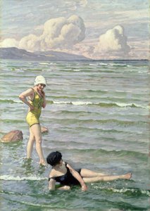 Chicas bañándose de Paul Fischer